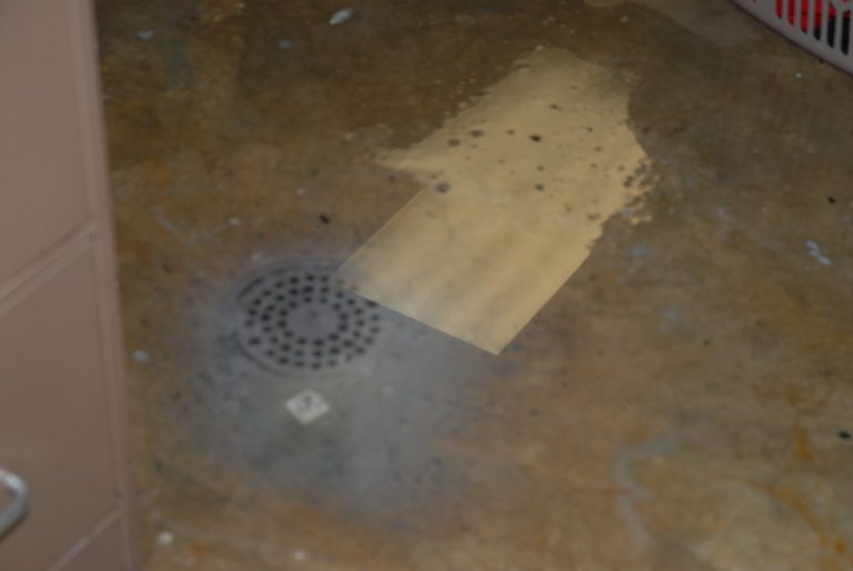 Clogged drain